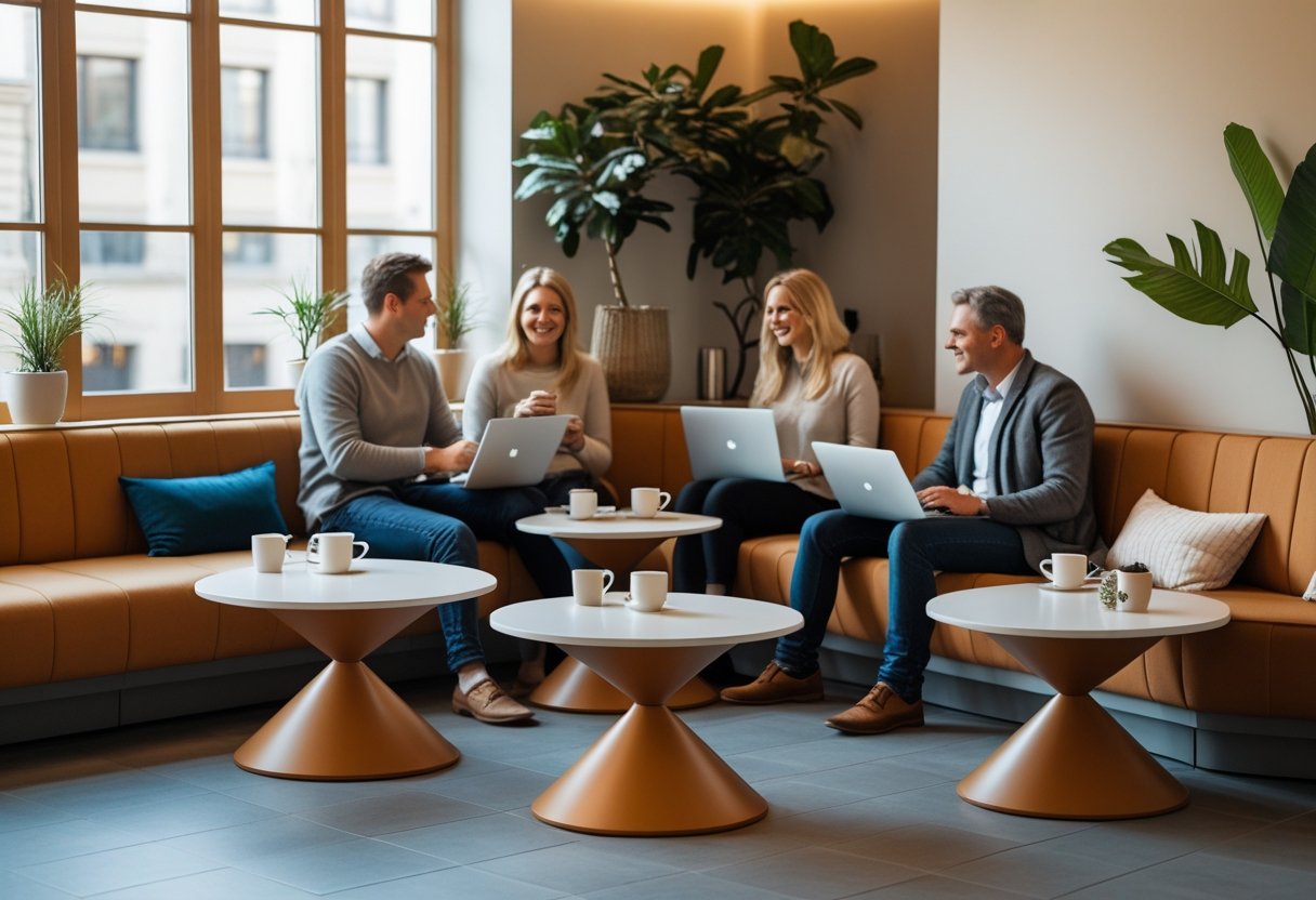 Sådan skaber du den perfekte kaffehjørne med runde ellipse borde